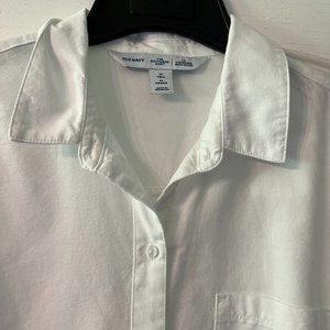 Old Navy Ladies Size M Tall Boyfriend Shirt